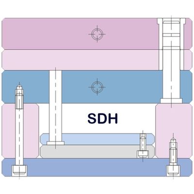 DXM پلاستیک استاندارد قالب پایه سختی بالاتر مواد 50c